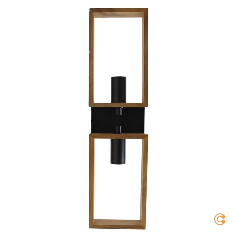 B-Ware JUST LIGHT Deckenleuchte Lampe Leuchte JUST LIGHT Frame braun schwarz Holz 2flg