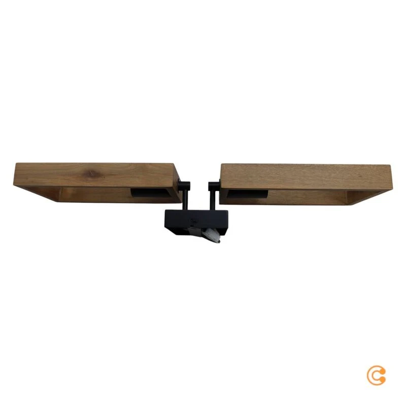 B-Ware JUST LIGHT Deckenleuchte Lampe Leuchte JUST LIGHT Frame braun schwarz Holz 2flg