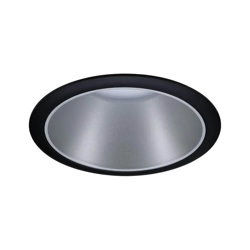 LED Einbauleuchte Cole LED Rund 8,8cm Schwarz, Silber