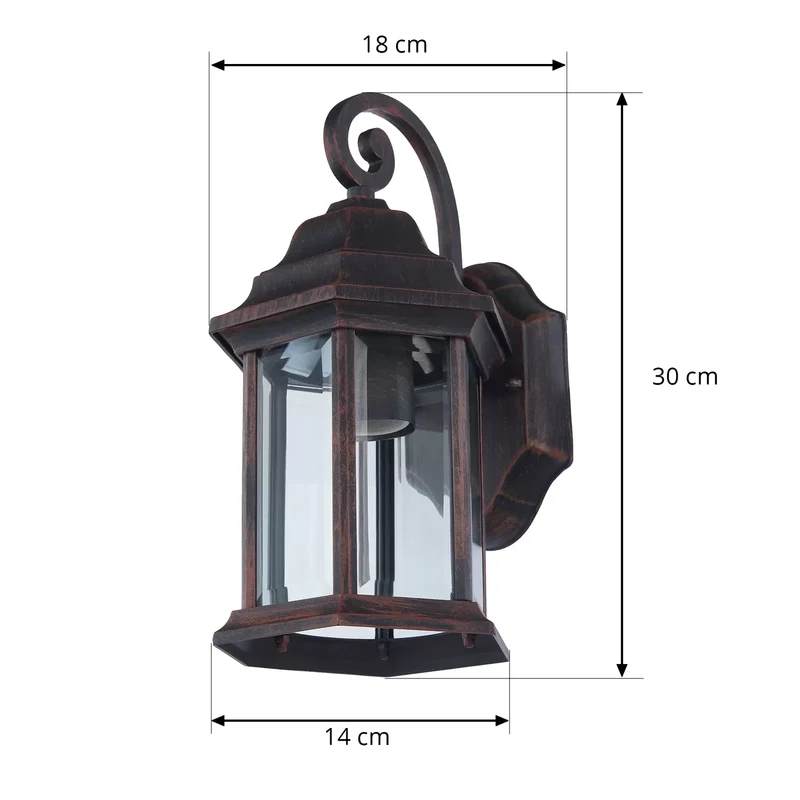 2x B-Ware Lindby Daaje Außenwandlampe Laterne Wandleuchte Gartenlampe Leuchte 2 STÜCK
