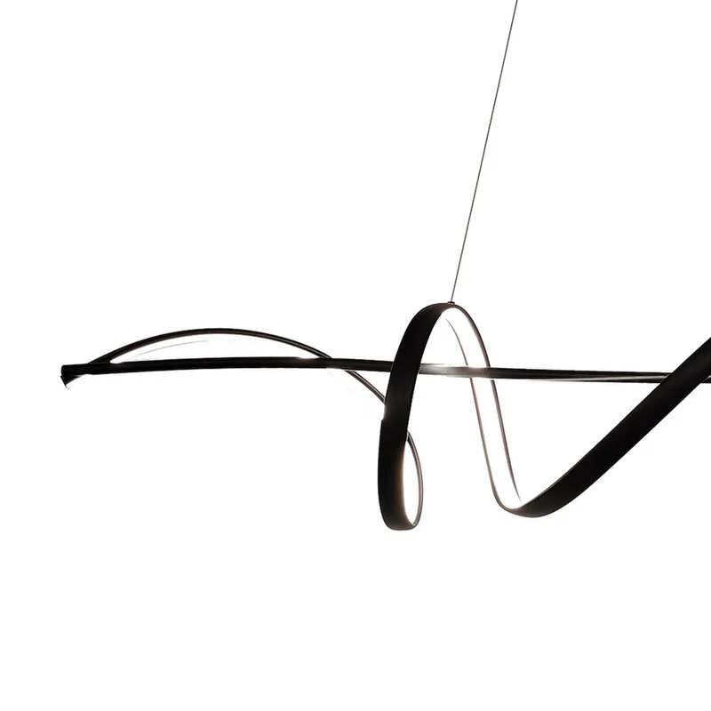B-Ware Milagro Lighting LED Hängeleuchte Pendelleuchte Sash Metall schwarz 4000K 1232