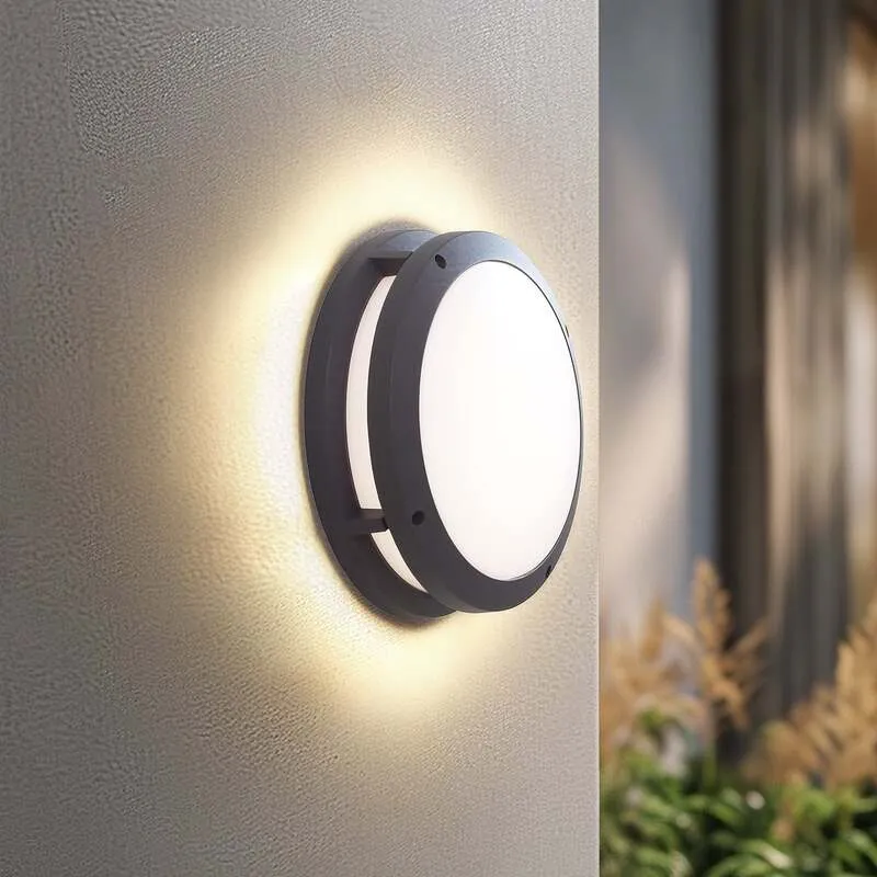 B-Ware Lindby Außenleuchte Wandlampe LED Smart Licht Liren dunkelgrau WLAN RGB Tuya835