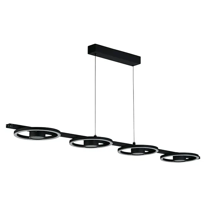 B-Ware Searchlight Hängeleuchte Pendelleuchte LED Leuchte Space Schwarz Metall 4-flg