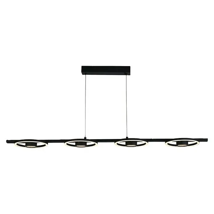 B-Ware Searchlight Hängeleuchte Pendelleuchte LED Leuchte Space Schwarz Metall 4-flg