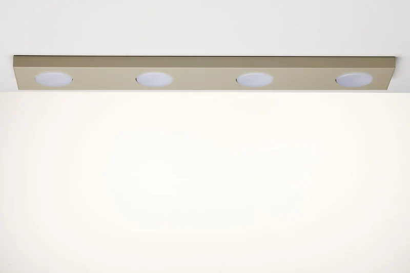 B-Ware Sigma Deckenlampe Leuchte Deckenleuchte HERO GX53 LED 4-flammig Grau-beige 75 cm