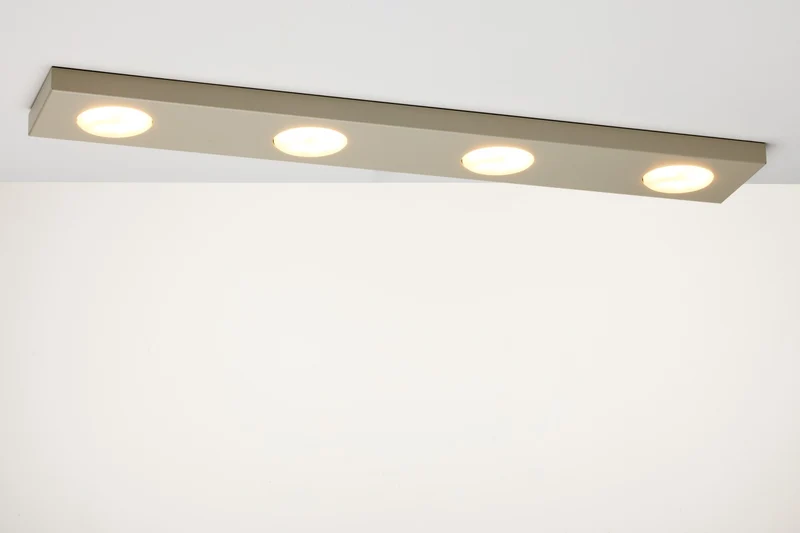 B-Ware Sigma Deckenlampe Leuchte Deckenleuchte HERO GX53 LED 4-flammig Grau-beige 75 cm