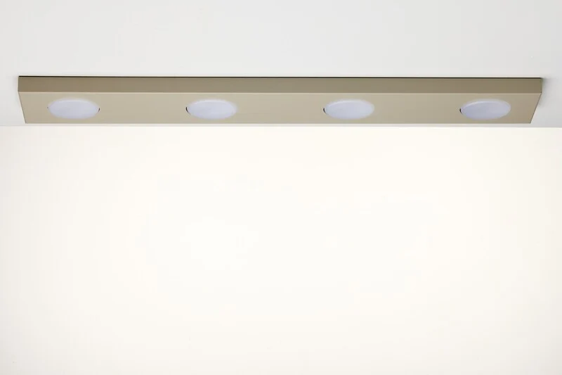 B-Ware Sigma Deckenlampe Leuchte Deckenleuchte HERO GX53 LED 4-flammig Grau-beige 75 cm