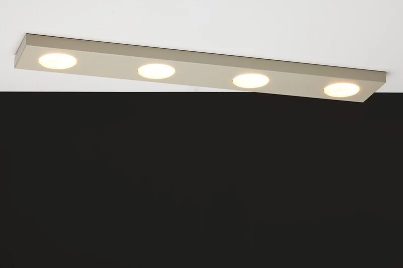 B-Ware Sigma Deckenlampe Leuchte Deckenleuchte HERO GX53 LED 4-flammig Grau-beige 75 cm