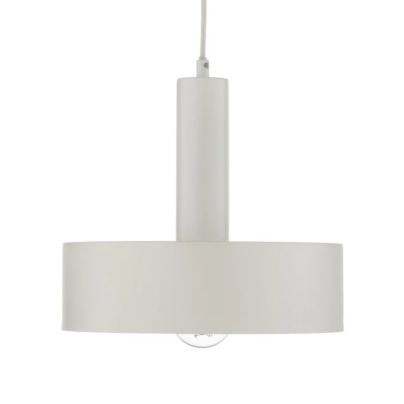 B-Ware Hängeleuchte Vitrum Pendelleuchte Lampe rund weiß Zylinder Stahl Ø 27 cm
