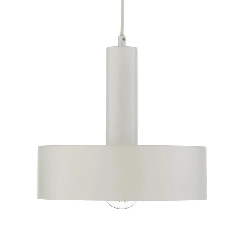 B-Ware Hängeleuchte Vitrum Pendelleuchte Lampe rund weiß Zylinder Stahl Ø 27 cm