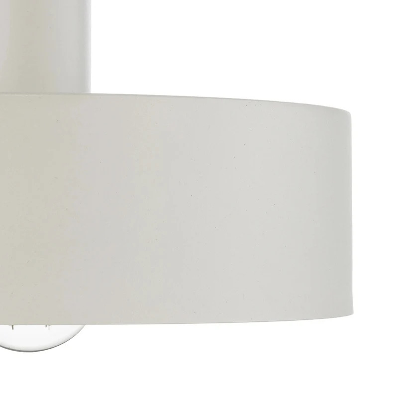 B-Ware Hängeleuchte Vitrum Pendelleuchte Lampe rund weiß Zylinder Stahl Ø 27 cm