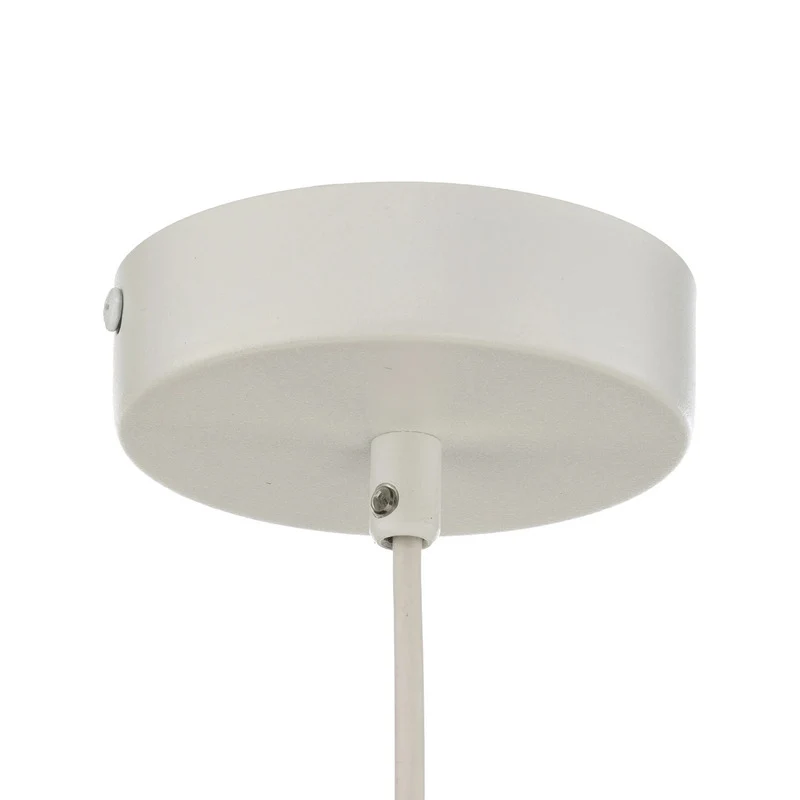 B-Ware Hängeleuchte Vitrum Pendelleuchte Lampe rund weiß Zylinder Stahl Ø 27 cm