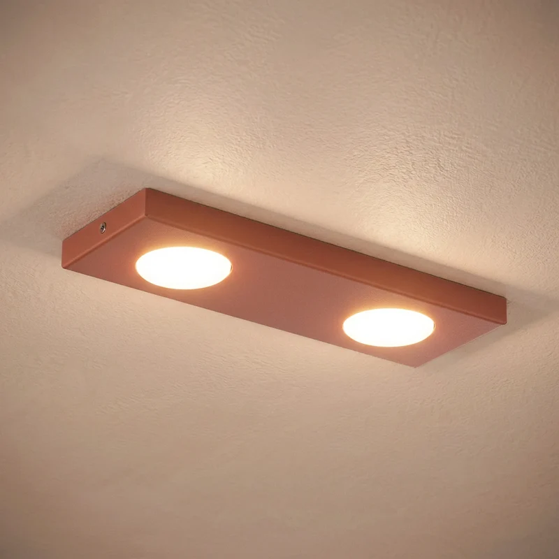 B-Ware Sigma Deckenlampe Lampe Hero Deckenleuchte Rot Stahl Wohnzimmer GX53 LED Leuchte