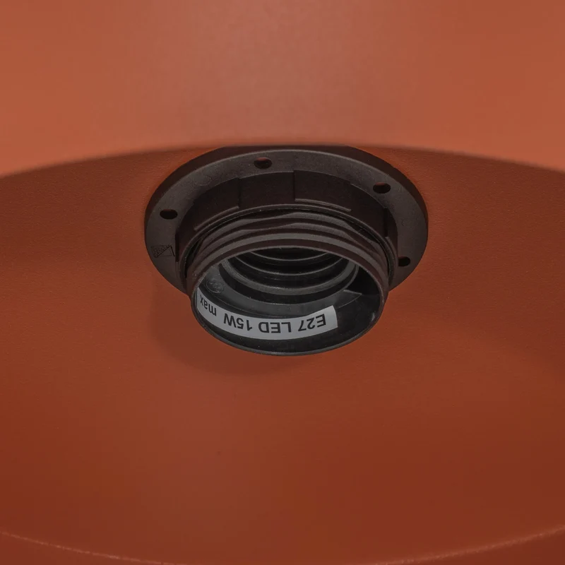 B-Ware Hängeleuchte Vitrum Pendelleuchte Lampe rot Stahl rund zylindrisch Ø27cm