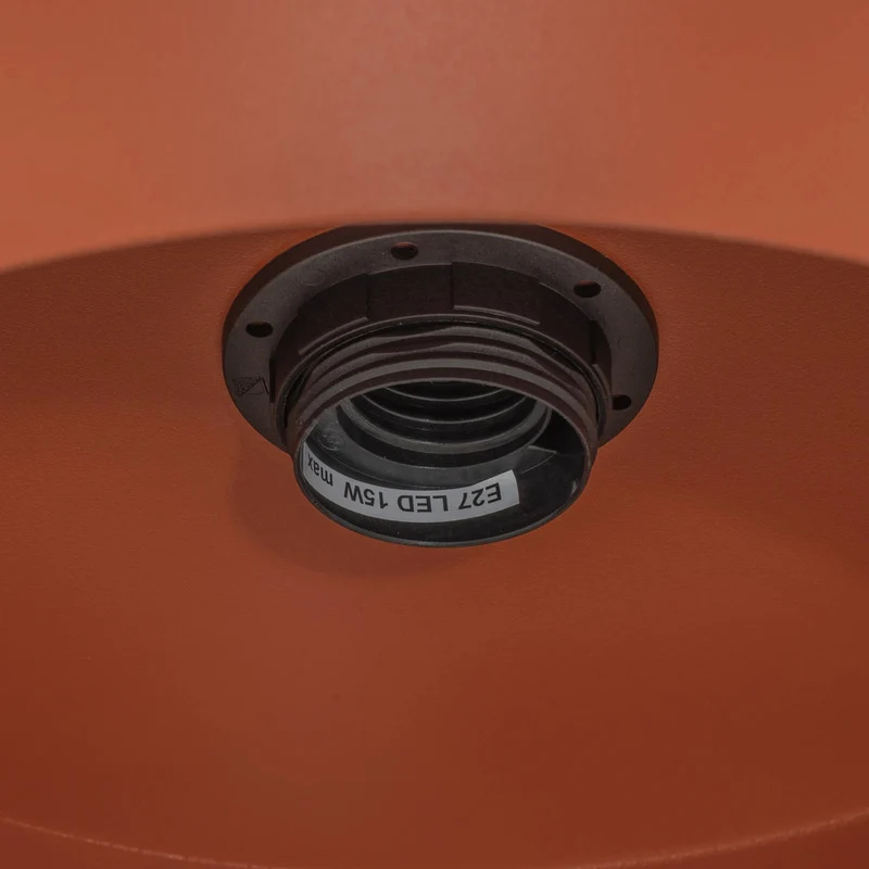 B-Ware Hängeleuchte Vitrum Pendelleuchte Lampe rot Stahl rund zylindrisch Ø27cm
