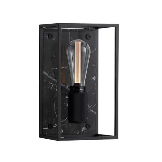 B-Ware Buster + Punch Wandleuchte Wandleuchte Lampe Caged Wall medium Marmor schwarz E2