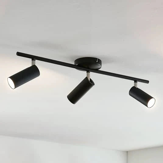 B-Ware Lindby Deckenleuchte Deckenlampe LED Camille schwarz Leuchte Lampe Kunststoff197