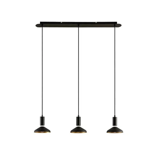 B-Ware Arcchio Jaika Pendelleuchte Pendelleuchte Deckenlampe Hängeleuchte schwarz 3-flg
