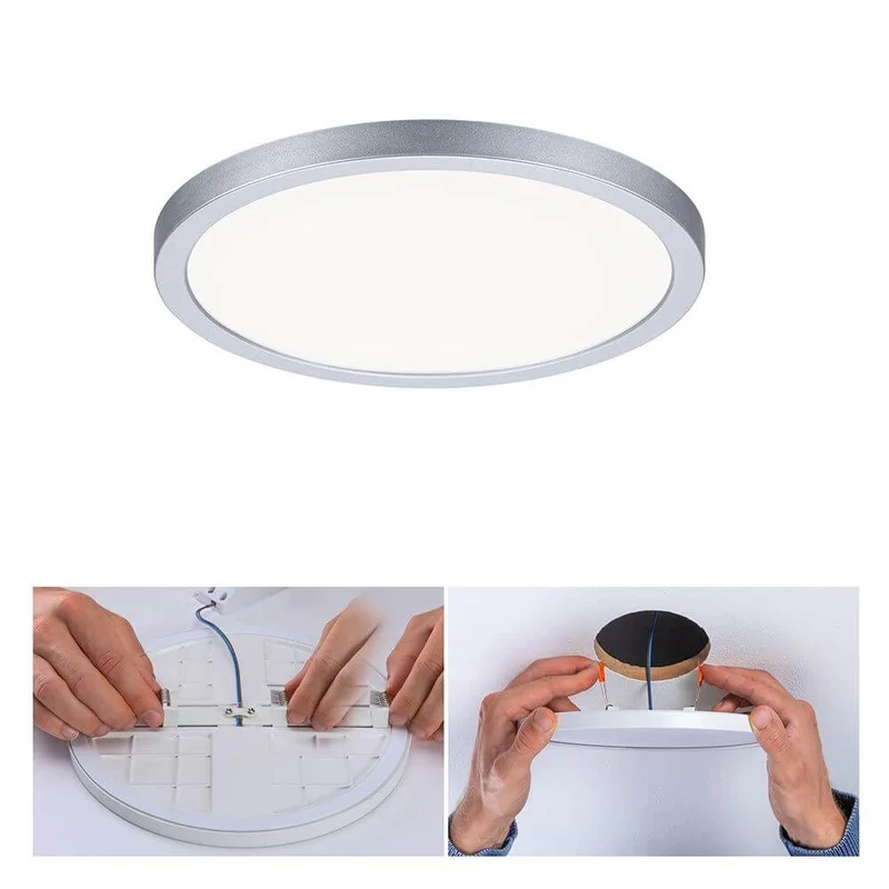 VariFit LED Einbaupanel Areo mit 3-Stufen-Dimmer Chrom IP44