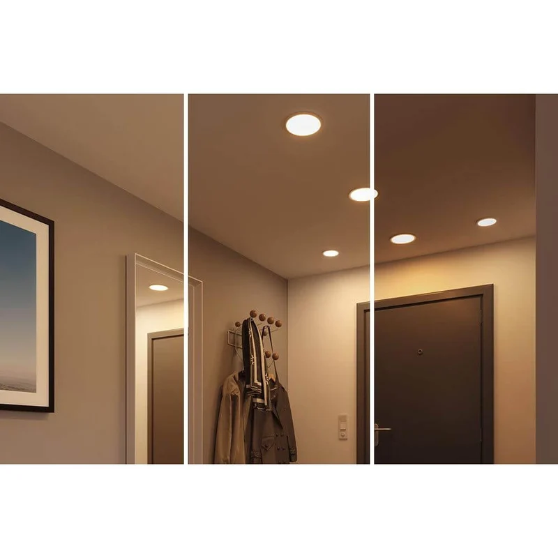 VariFit Areo LED Einbaupanel mit 3-Stufen-Dimmer Ø 23cm Chrom