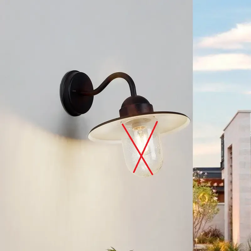 B-Ware Lindby Rostbraune Außenwandlampe Außenwandleuchte Lampe Filip SIEHE TEXT/FOTO