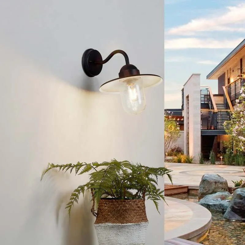 B-Ware Lindby Rostbraune Außenwandlampe Außenwandleuchte Lampe Filip SIEHE TEXT/FOTO