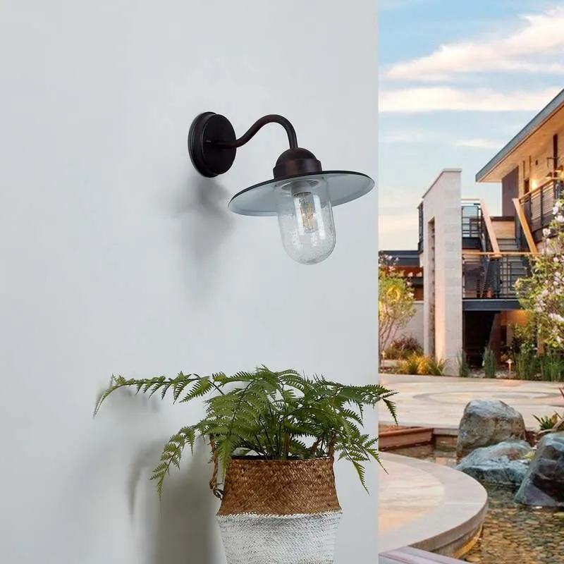 B-Ware Lindby Rostbraune Außenwandlampe Außenwandleuchte Lampe Filip SIEHE TEXT/FOTO