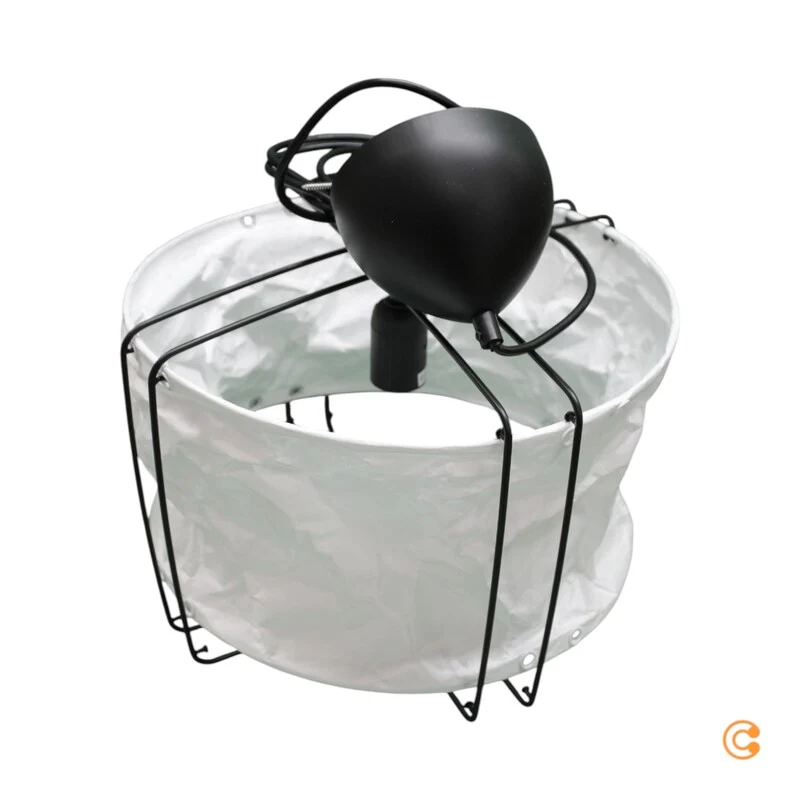 B-Ware Nordlux Pendelleuchte Hängelampe Cardine weiß schwarz Textil Metall E27 LED 35cm
