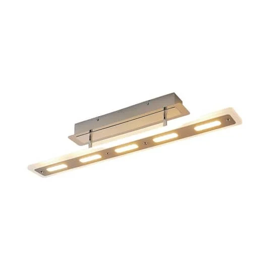 B-Ware Lindby Lavea LED-Deckenlampe Deckenlampe Wohnzimmerlampe Lampe Leuchte chrom