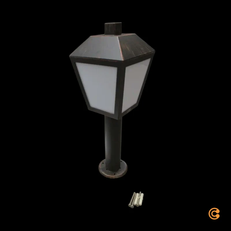 B-Ware Bendix Sockelleuchte Außenleuchte Laterne LED Gartenlampe Schwarz Kupfer Antik