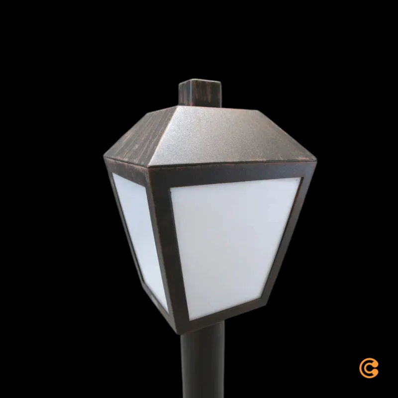 B-Ware Bendix Sockelleuchte Außenleuchte Laterne LED Gartenlampe Schwarz Kupfer Antik