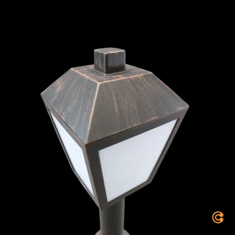 B-Ware Bendix Sockelleuchte Außenleuchte Laterne LED Gartenlampe Schwarz Kupfer Antik