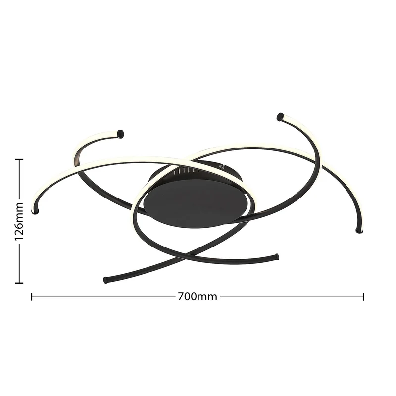 B-Ware Lindby Yareli LED-Deckenlampe Deckenlampe Lampe Leuchte Licht Design sandschw11