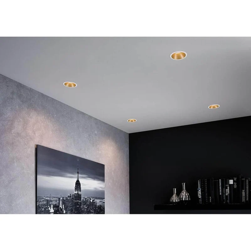 LED Einbauleuchte Cole Basis-Set Rund Weiß, Gold