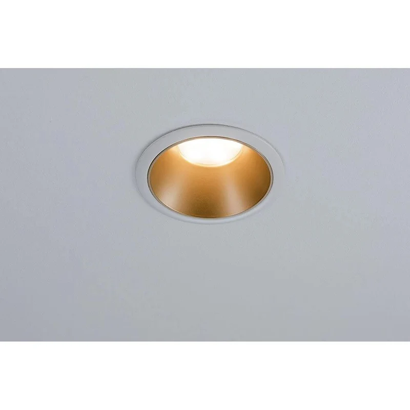 LED Einbauleuchte Cole LED Rund 8,8cm Weiß, Gold