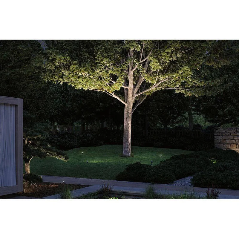 LED Gartenstrahler Radon Grau Metall IP65