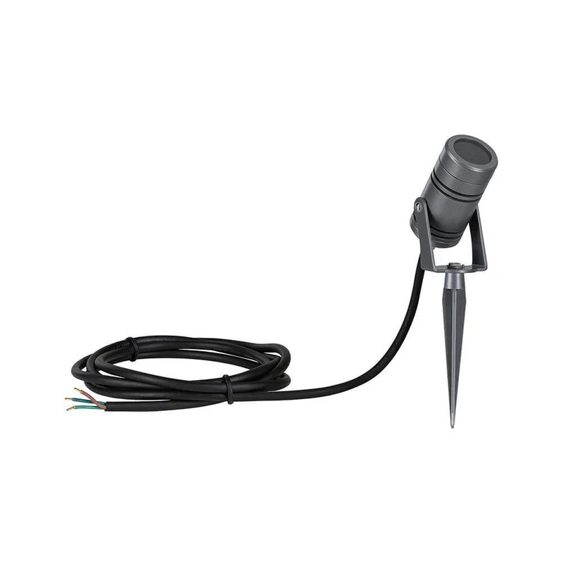 LED Gartenstrahler Radon Grau Metall IP65