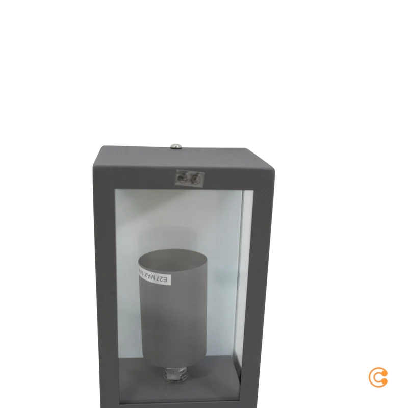 2x B-Ware Lindby Außenwandleuchte Wandleuchte Firmin Dunkelgrau IP44 Lampe E27 LED 2 STÜCK