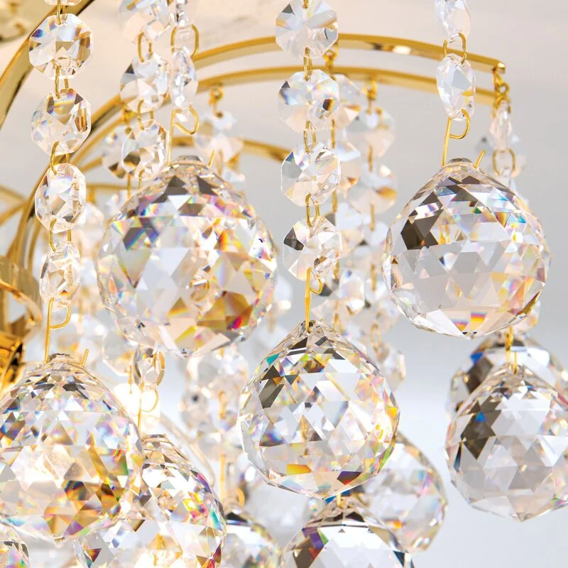 B-Ware ORION Deckenleuchte Lampe LENNARDA 24 Karat vergoldet gold SIEHE TEXT/FOTO392