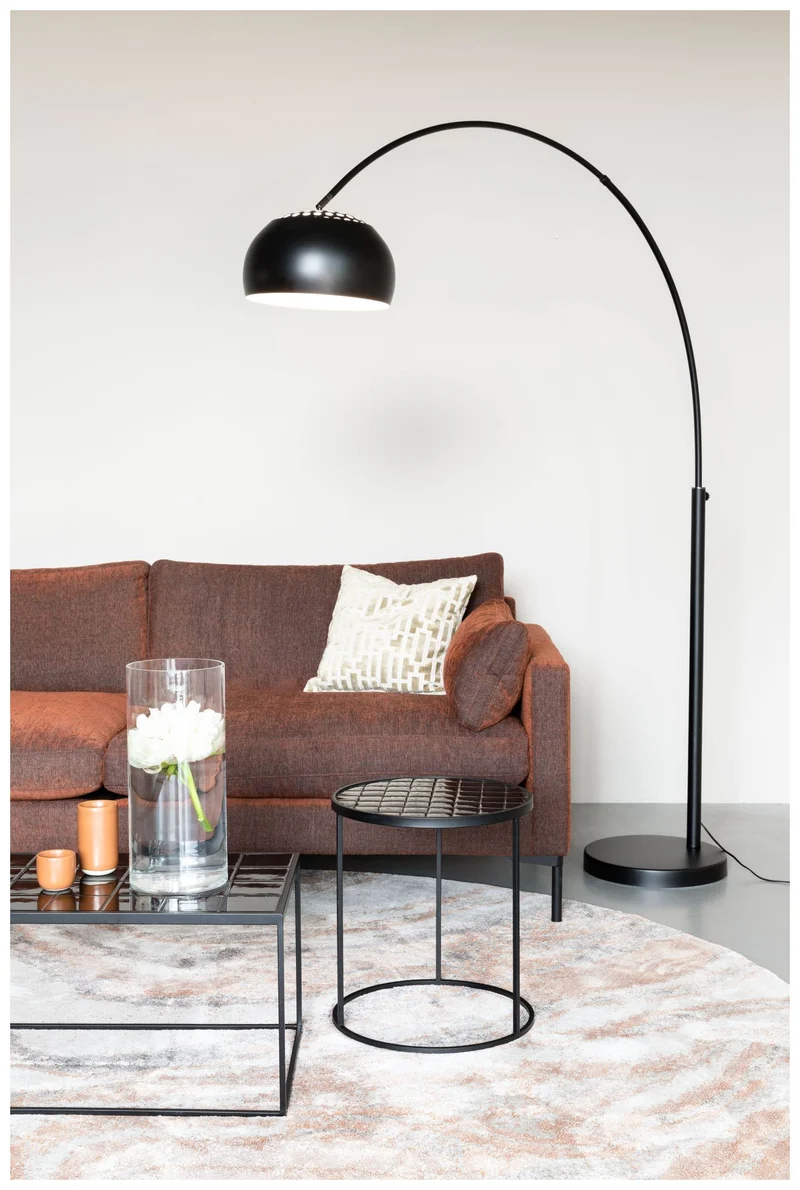 Bogenlampe Stehlampe METAL BOW SCHWARZ von Zuiver
