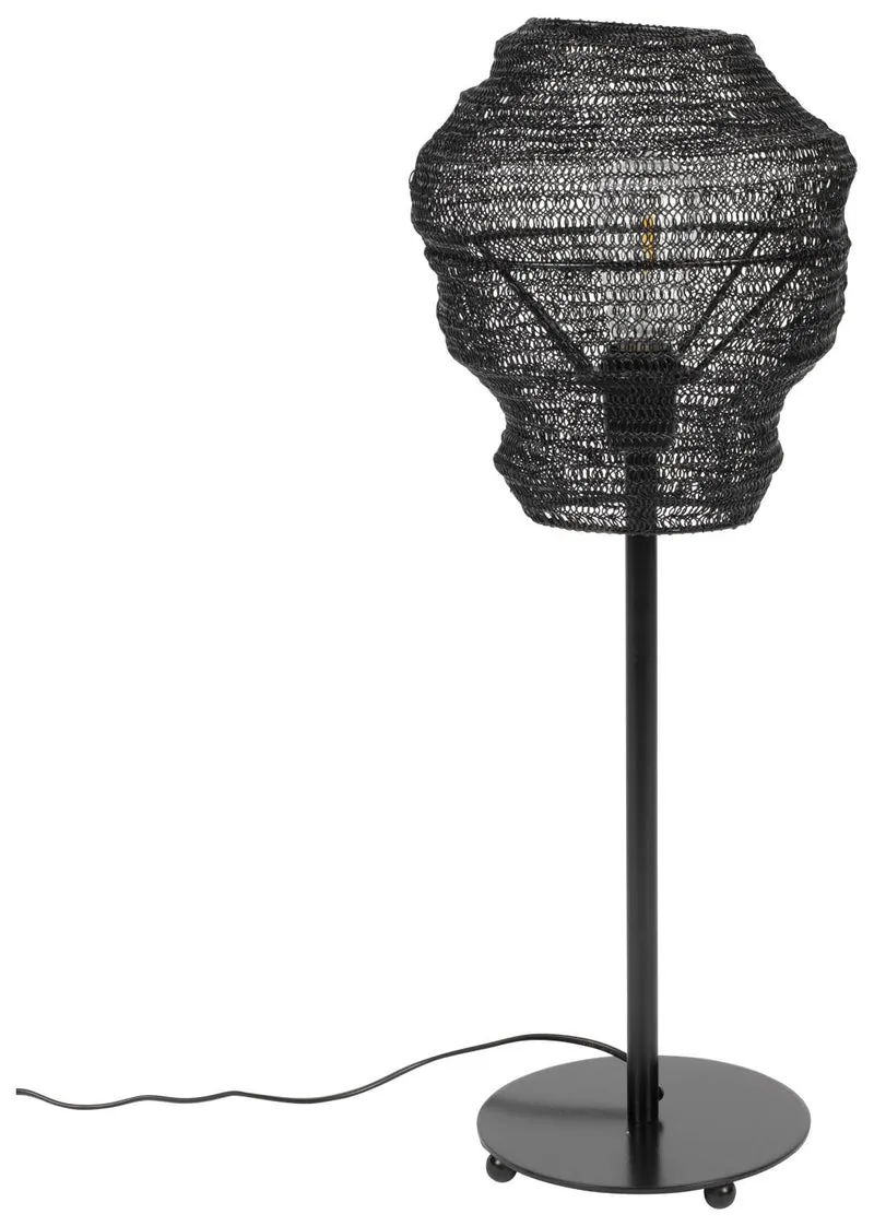 Tischleuchte LENA BLACK mit Mesh Schirm