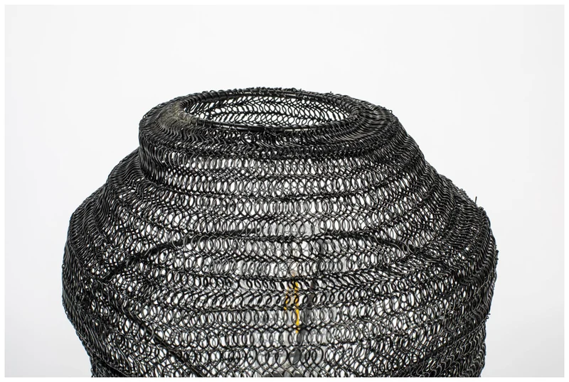 Tischleuchte LENA BLACK mit Mesh Schirm