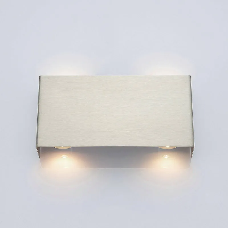 B-Ware Lindby LED-Wandleuchte Manon Wandleuchte Lampe Leuchte nickel satiniert 22 cm330