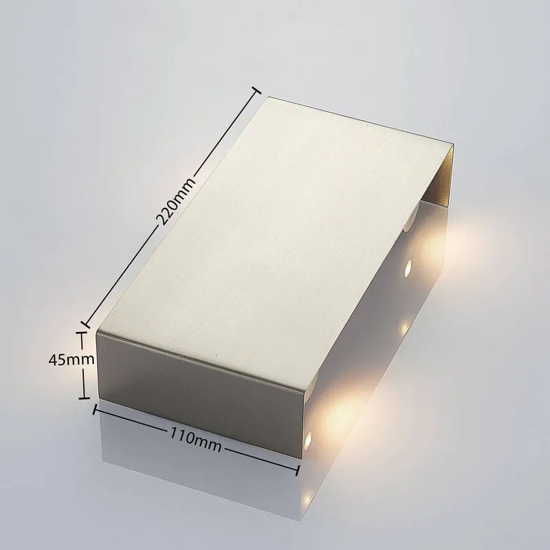 B-Ware Lindby LED-Wandleuchte Manon Wandleuchte Lampe Leuchte nickel satiniert 22 cm330