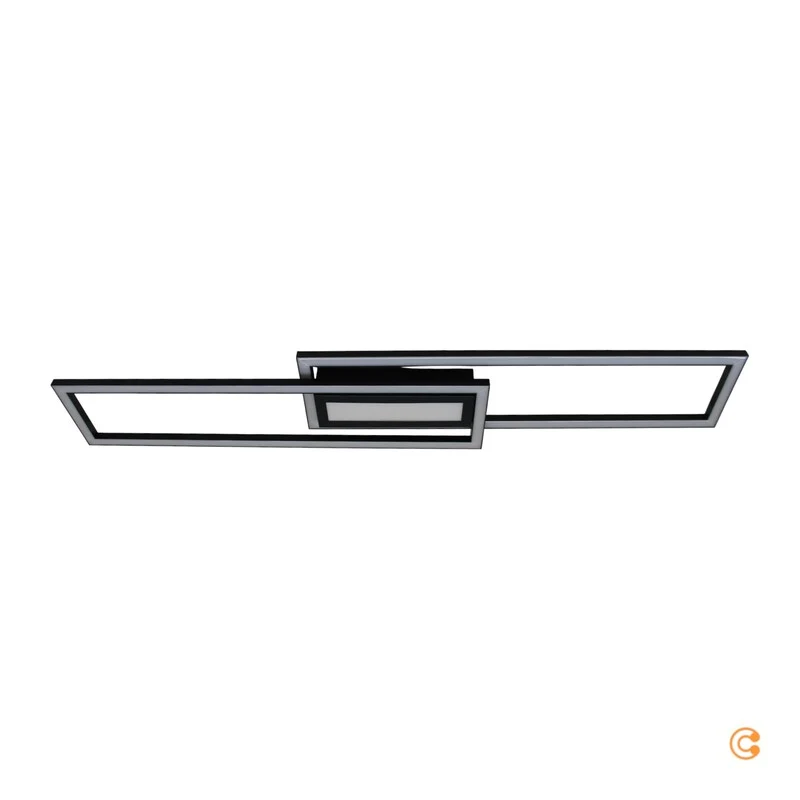 B-Ware JUST LIGHT ASMIN LED Deckenleuchte Deckenlampe Lampe Warmweiß 45W Schwarz Weiß