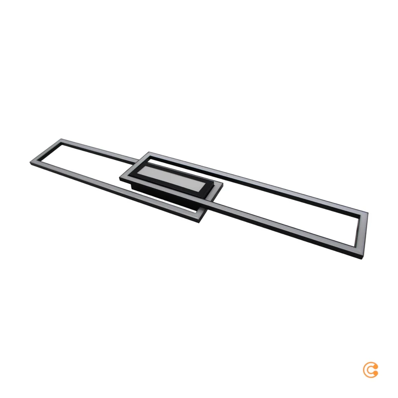 B-Ware JUST LIGHT ASMIN LED Deckenleuchte Deckenlampe Lampe Warmweiß 45W Schwarz Weiß