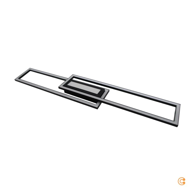 B-Ware JUST LIGHT ASMIN LED Deckenleuchte Deckenlampe Lampe Warmweiß 45W Schwarz Weiß