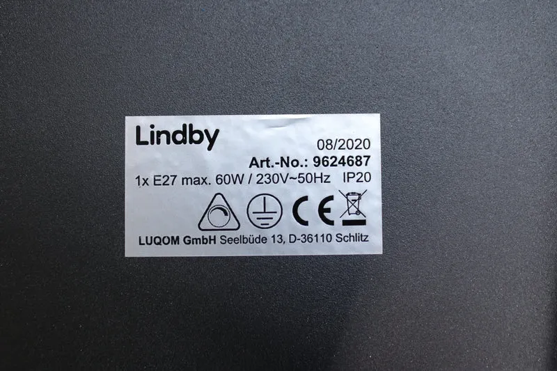 B-Ware Lindby Wandleuchte Wandlampe Schwarz Käfigoptik Leuchte Wohnzimmer Schlafzimmer