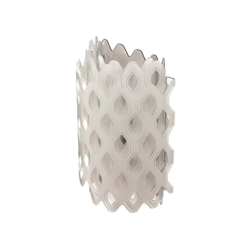 B-Ware Slamp Wandleuchte Wandlampe Charlotte Weiß Wabenmuster Polymer SIEHE TEXT