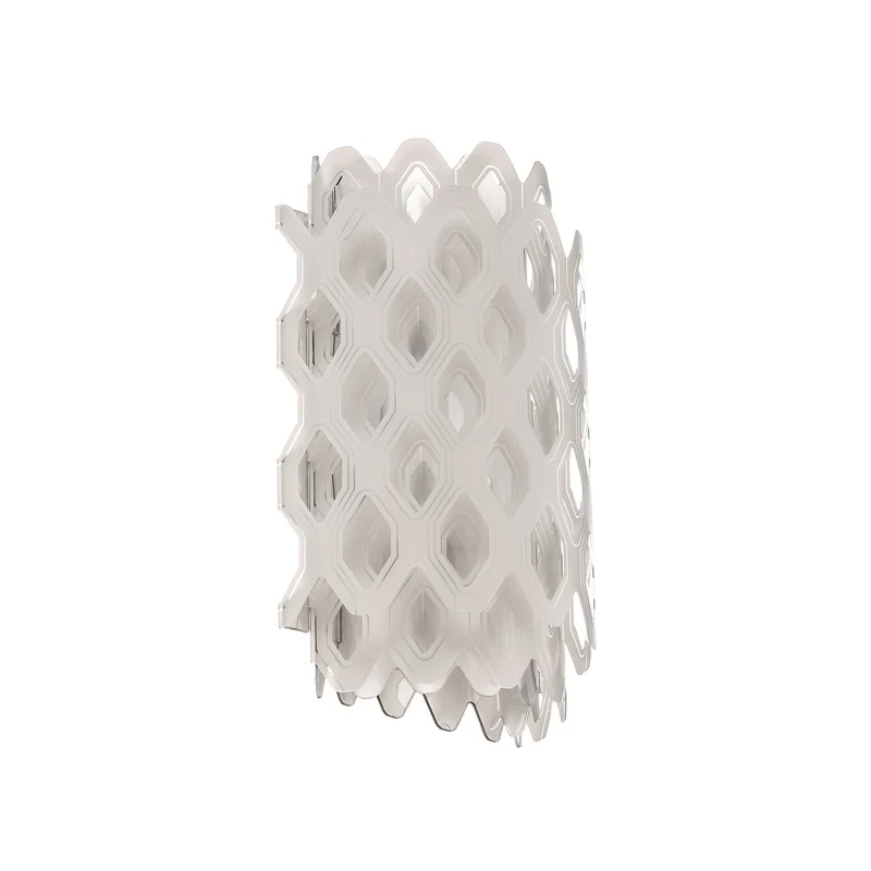 B-Ware Slamp Wandleuchte Wandlampe Charlotte Weiß Wabenmuster Polymer SIEHE TEXT